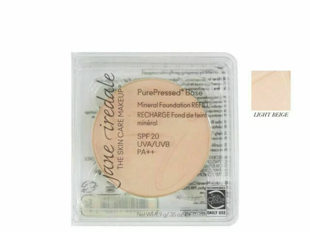 Jane Iredale PurePressed Base Mineral Foundation Refill, Light Beige - 0.35 oz