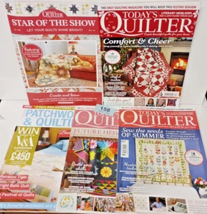 Todays Quilter x4 & Patchwork & Quilting x1 Magazines Bundle Lot - Picture 1 of 6