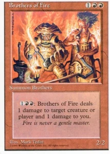 1X BROTHERS OF FIRE RED 4TH FOUR EDITION MTG MAGIC MP X1 (yourdeckbuilder) - Bild 1 von 1