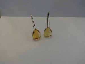 Citrin Ohrhänger zusammen 24,4 carat 585 er Gelbgold oder Rosegold - Picture 1 of 5