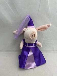 Olivia Pig Purple Princess Ball Gown Plush Spinmaster Stuffed Animal - Picture 1 of 5