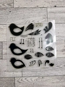 Close To My Heart Acrylix Premium Quality Decorative Stamps D1338 Bird Basics - Picture 1 of 4