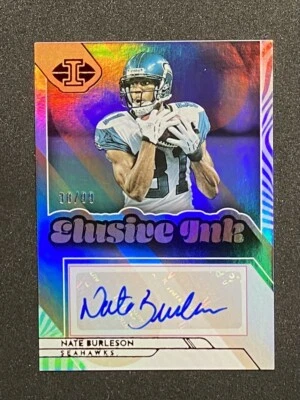 2022 Panini Illusions SP /99 Elusive Ink Autographed- Nate Burleson - Image 1 of 2