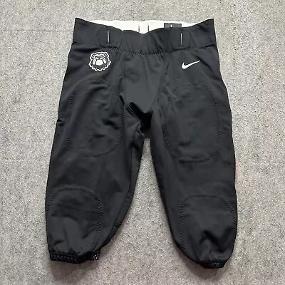 Georgia Bulldogs Nike Football Pants Men L Black Nylon Stretch Padded 3/4 Length - Image 1 of 4