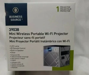 Business Source Mini Wireless Portable Wi-Fi Projector 39038/ New - Picture 1 of 12
