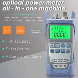 AUA-9A Optical Power Meter with Visual Fault Locator Optic Fiber Tester VFL 30MW - Picture 1 of 7
