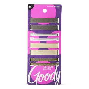 Pinzas para pasadores de pelo Goody - 8 unidades, colores surtidos - antideslizantes y bloqueables P - Imagen 1 de 5