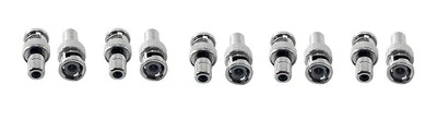 10 pcs BNC Male RCA Female Connector Convertor Adapter for CCTV Security Camera - Image 1 of 3