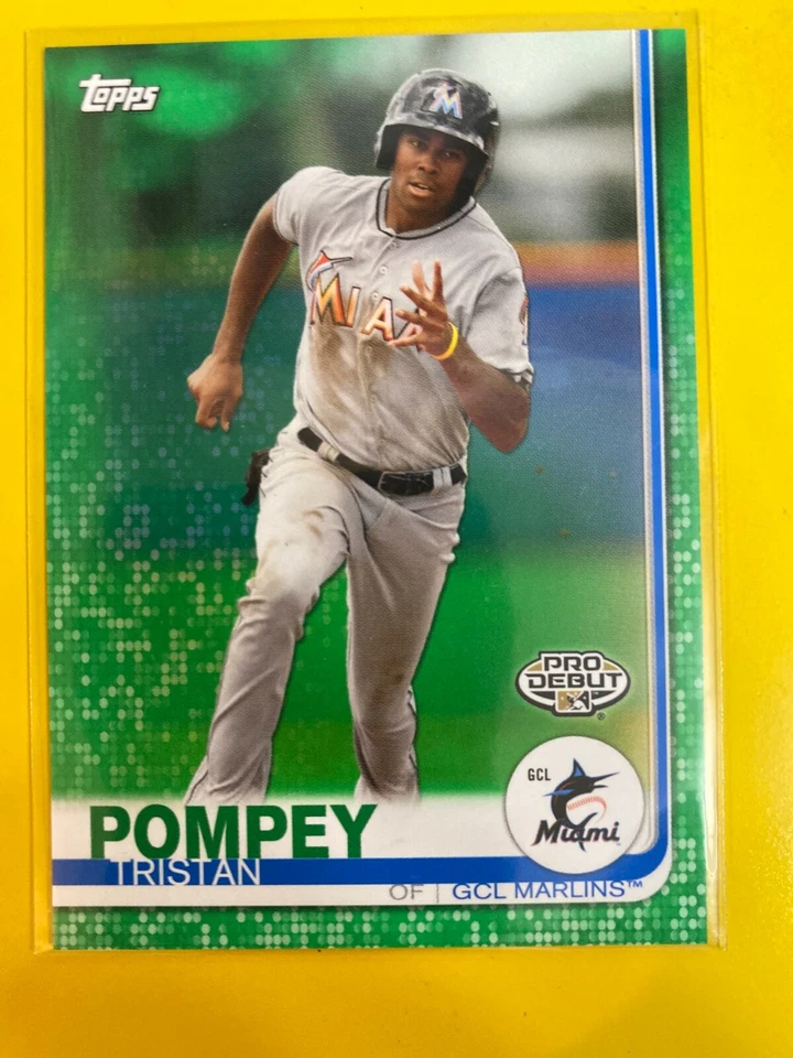 D50045  2019 Topps Pro Debut Green #174 Tristan Pompey GCL MARLINS #57/99 - Image 1 of 1