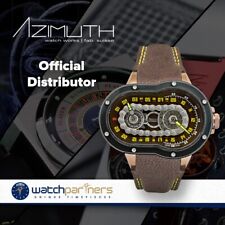 Azimuth CRAZY RIDER auto watch Motorcycle theme Titanium bezel Brown Dial