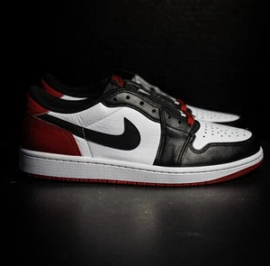 Size 10 - Nike Air Jordan 1 Low OG Black Toe (CZ0790-106)BRAND NEW - FAST SHIP - Picture 1 of 6