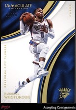 2016-17 Immaculate Collection Gold #87 Russell Westbrook 02/10 THUNDER