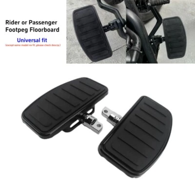 Motorcycle Driver/Rear Passenger Floorboard Foot Pegs For Harley Sportster Dyna Foto 1 de 4