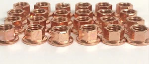 Brass M8 K Nuts for Kart Wheels 10mm Spanner Size- Rotax - X30 Cadet - TonyKart - Imagen 1 de 4
