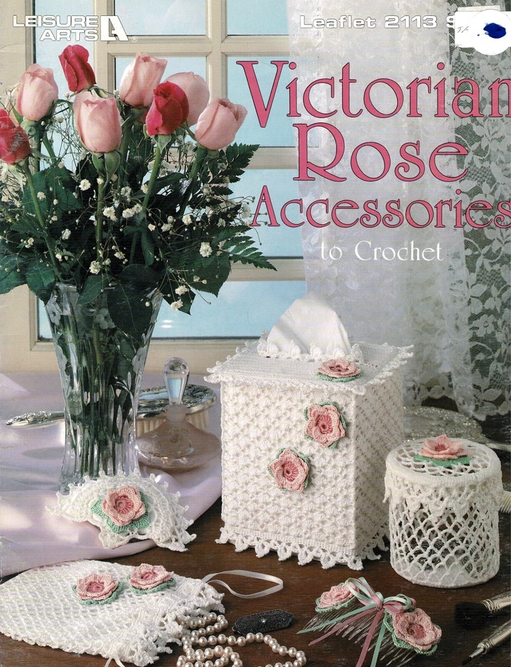 Victorian Rose Accessories Sampler Crochet Patterns By Leisure Arts - Image 1 of 3