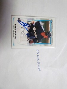 2011 Bowman Chrome Chris Dennis signed Baseball Card 7