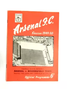 1950 Arsenal v Huddersfield Town, 14th January League Division One - Picture 1 of 15