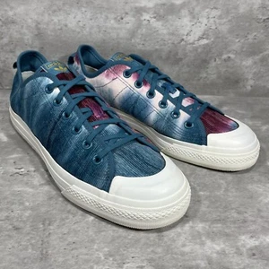 Adidas Nizza Tenis Para Hombre Talla 9.5 Tie Dye Azul Pana Con Cordones Parte Superior Baja - Imagen 1 de 13