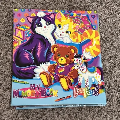 Carpeta troquelada vintage de los 90 Lisa Frank Playtime Kittens My Memory Book 3 anillas Foto 1 de 4