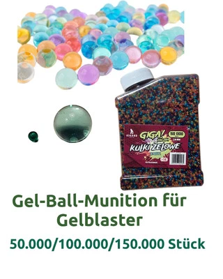 Gel Blaster Munition Gel Kugeln 7-8mm blau Orbeez Wasserperlen Gelsoft Gelballs - Bild 1 von 4