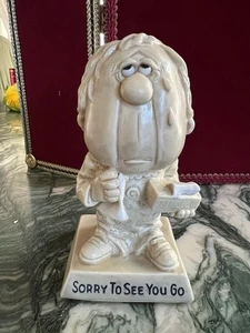 Vintage R&W Berries Co's. Figurine "SORRY TO SEE YOU GO" 1971 USA - Picture 1 of 11