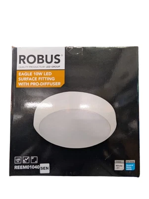 Robus Eagle 10W LED Surface Fitting IP65 330mm White 4000K - REEM01040 - Image 1 of 3