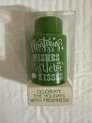 TAPÓN DE VINO AL VACÍO DE CORCHO “DESEOS DE NAVIDAD BESOS DE MUÉRDAGO” AMANTES DEL VINO Foto 1 de 2