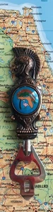 Florida Souvenir Bottle Opener Roman Soldier Greek Warrior Figural Metal Vintage - Picture 1 of 3