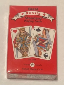 Great RUSSIA Standard Playing Card Deck [NEW] Piatnik - Picture 1 of 2