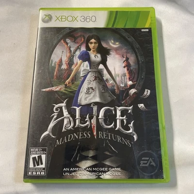 Alice: Madness Returns (Microsoft Xbox 360, 2011) No Manual Damaged Artwork - Image 1 of 4
