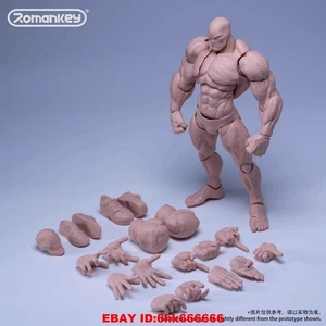 Romankey X COWL UMS003 1/12 Pale Flexible Muscular Male Action Figure Toys Stock - Picture 1 of 4