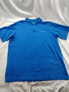 Camisa Polo Columbia Para Hombre XL Azul Omni-Mecha - Imagen 1 de 9