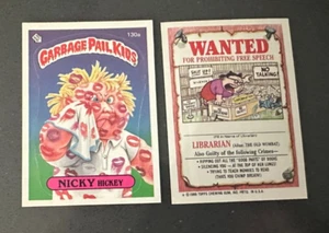 Topps Garbage Pail Kids 1986 # 130a Nicky Hickey - Serie 4 - Imagen 1 de 1