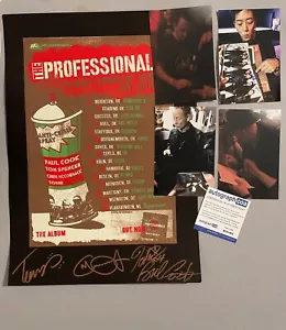POSTER LIM. THE PROFESSIONALS PAUL COOK ""Sex Pistols"" firmato di persona 32x45 ACOA - Foto 1 di 1