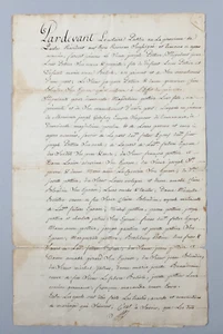 Antiguo 1781 Quebec Canadá Certificado de Matrimonio Documento Efeema - Imagen 1 de 11