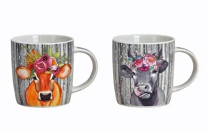Kaffeebecher Tasse Kuh 2er-Set (27521w) Becher Kaffeetasse - Bild 1 von 1