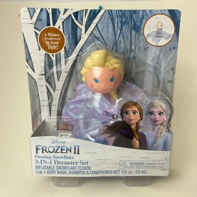 Disney Frozen 2 ELSA Flotante 3N1 Gel Baño Jabón Set Inflable Copo de Nieve NUEVO Foto 1 de 4
