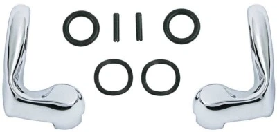 Juego de manijas de ventana de ventilación cromadas OER para Chevy Chevelle 1964-1967 Foto 1 de 4