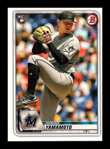 2020 Bowman #6 Jordan Yamamoto    Rookie Miami Marlins