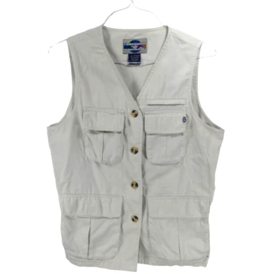 Chaleco de exterior Exoficio Travel Wear para mujer tostado 6/8 con bolsillos Foto 1 de 4