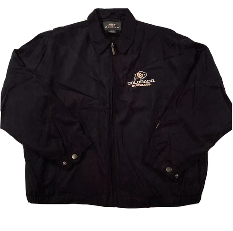 Brand New NCAA Colorado Buffaloes Men’s Black Full Zip Suede Logo Jacket Size XL Cover