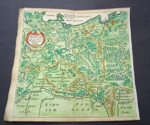 Antica mappa dell'Europa centrale di Pietro Berzio 1672 - Foto 1 di 3