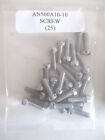 AN500A10-10 Fillister Screw 10-24 x 5/8" Slotted Drilled Head Steel - Lot of 25