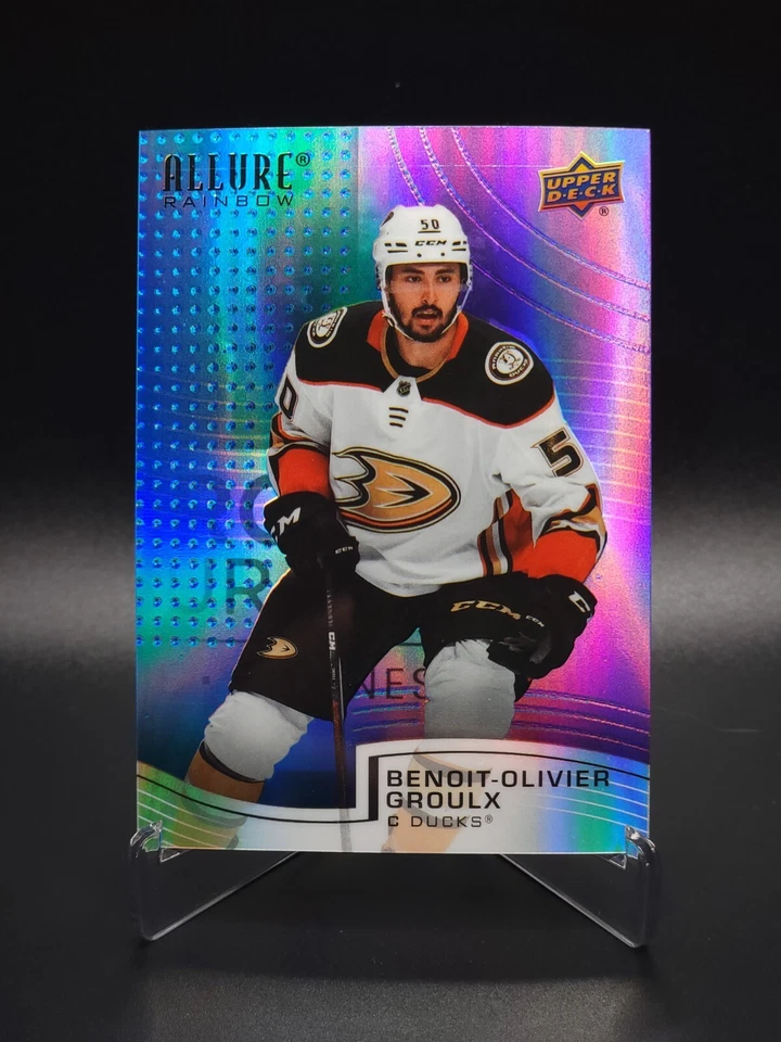 Benoit-Olivier Groulx 2021-22 Upper Deck Allure #R-26 Blue/Purple Rainbow 77/199 - Image 1 of 4