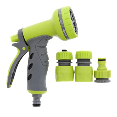 9 Pattern Multi Function Garden Hose Pipe Water Nozzle Spray Gun Comfort Handle - Image 1 of 4