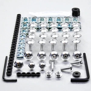 Kit visserie carenage en aluminium YZF125 08+ Argent - Afbeelding 1 van 1