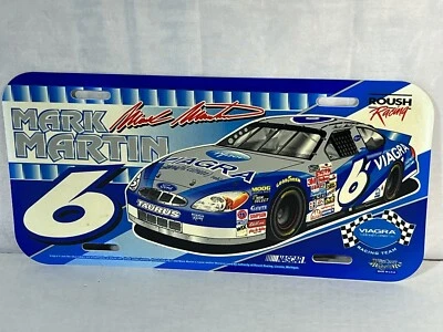 Mark Martin License Plate #6 Viagra Car - Image 1 of 4