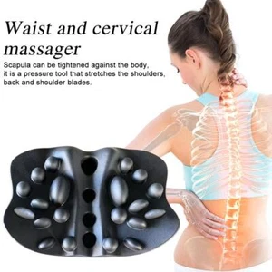 Almohada lumbar de masaje de cuero autoanudado de poliuretano PU M8N9 K7N W9X2 - Imagen 1 de 8