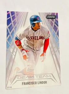 2018 TOPPS STADIUM CLUB FRANCISCO LINDOR BEAM TEAM 5X7" JUMBO CARD #/49 INDIANS - Picture 1 of 1