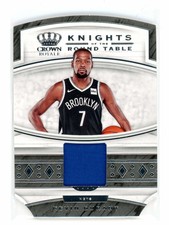 2019-20 Panini Crown Royale Knights of the Round Table Kevin Durant Jersey Nets
